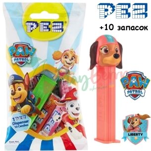 Игрушка + 10 запасок конфет PEZ® PAW Patrol Chase, 85г. — Photo 12