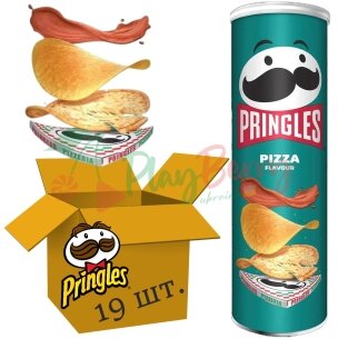 Упаковка чипсов Pringles Сметана-лук 165г., 19шт. — Photo 6