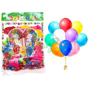 Упаковка повітряних кульок Happy birthday 20см, 100шт. — Photo 30