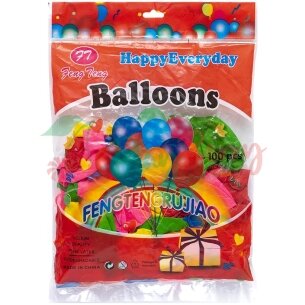 Упаковка надувних кульок Happy Birthday, 12шт. — Photo 13