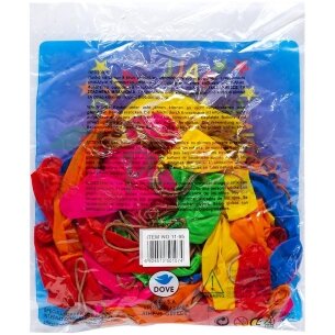 Упаковка повітряних кульок пастель &quot;GEMAR&quot; А70 19см. Асорті 100шт. — Photo 22