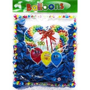 Упаковка повітряних кульок Пастель блакитний 20см, 100шт. — Photo 21