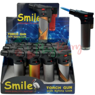 Упаковка Запальничок-пальників турбо JET Smile Torch Gun прозора, 12шт. — Photo 13