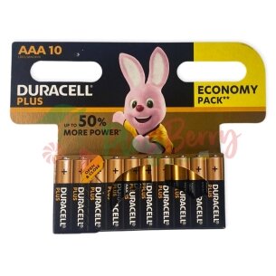 Упаковка лужних батарейок &quot;Duracell&quot; PLUS AAA, 12 шт. — Photo 29