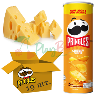 Упаковка чіпсів Pringles Hot &amp; Spicy Гострі спеції 165г., 19шт. — Photo 10