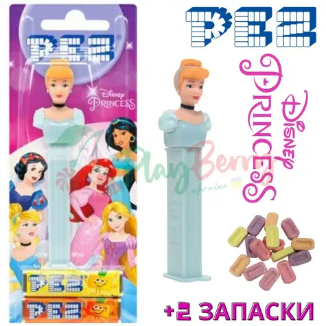 Іграшка з цукерками PEZ® Princess Cinderella, 17г.