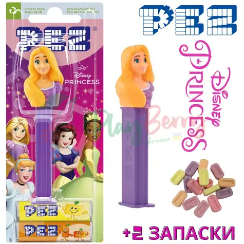 Іграшка з цукерками PEZ® Princess Rapunzel, 17г.