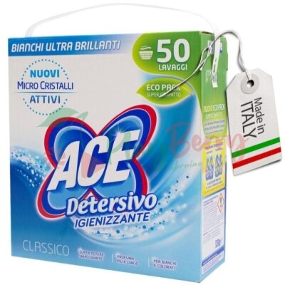 Порошок для прання ACE Detersivo Classico, 3.25кг (50 прань)