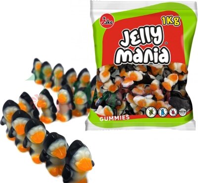 Упаковка мармеладних цукерок TM JAKE &quot;Jelly Mania&quot; Пінгвіни, 1кг. — Photo 1