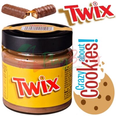 Паста шоколадна Twix Crunchy Biscuit Pieces, 200г.