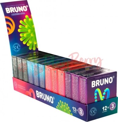 Упаковка презервативів &quot;Bruno&quot; Адвент 3*12шт.