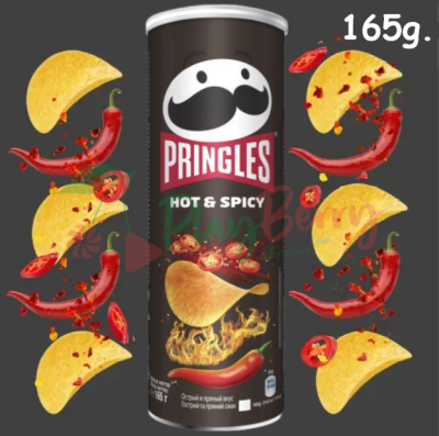 Чипсы Pringles Hot &amp; Spicy Острые специи 165г., 1шт.