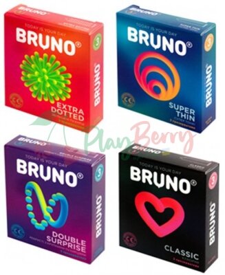 Упаковка презервативів &quot;Bruno&quot; Адвент 3*12шт. — Photo 1