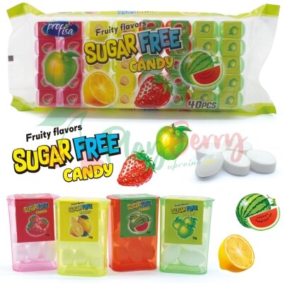 Упаковка драже SUGAR FREE CANDY MINI, 40шт.