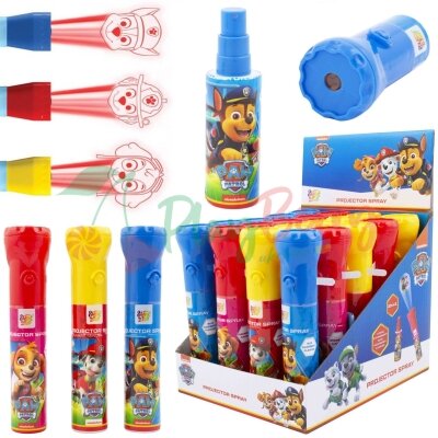 Упаковка спрей-карамелі в Ліхтарику Paw Patrol Projector Spray, 20шт.