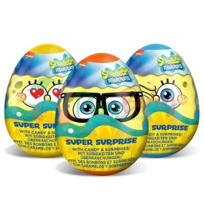 Упаковка пластикових яєць з іграшкою Sponge Bob Plastik Egg, 18шт. — Photo 1