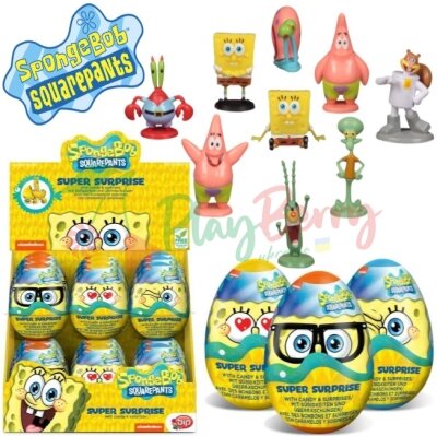 Упаковка пластикових яєць з іграшкою Sponge Bob Plastik Egg, 18шт.