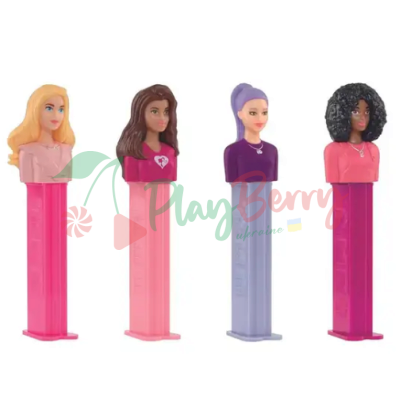 Іграшка з цукерками PEZ® Barbie Blonde Hair, 17г. — Photo 1