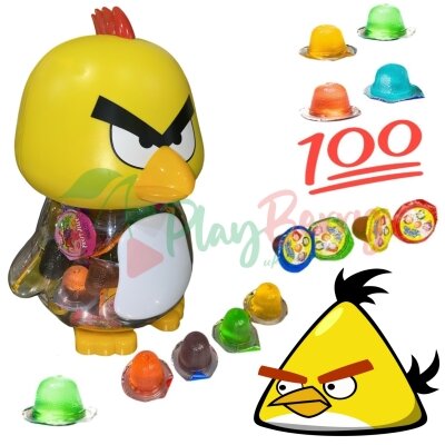 Упаковка фруктового желе в копилке Angry Birds, 100шт.