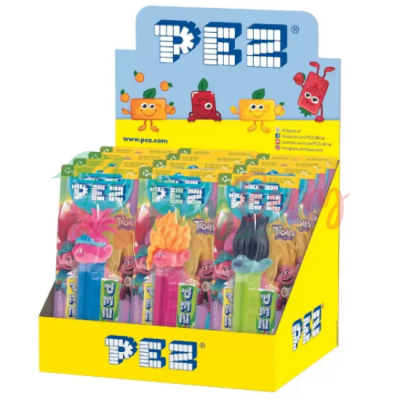 Іграшка з цукерками PEZ® Trolls Branch, 17г. — Photo 2