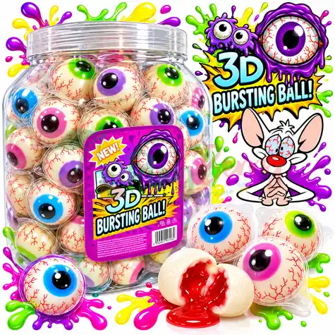 Упаковка желейних цукерок з джемом 3D Bursting Ball Очі, 60шт.