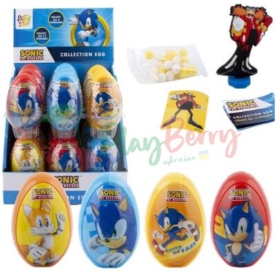 Упаковка пластикових яєць з іграшкою SONIC Plastik Egg, 18шт.