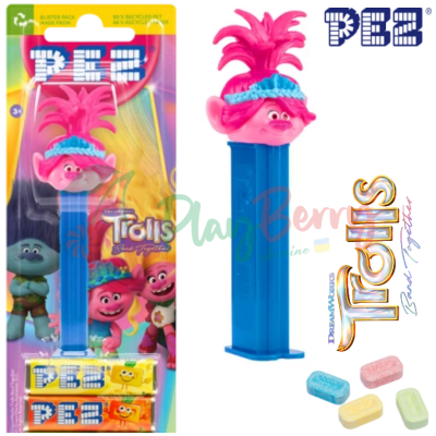 Игрушка с конфетами PEZ® Trolls Poppy Поппи, 17г.