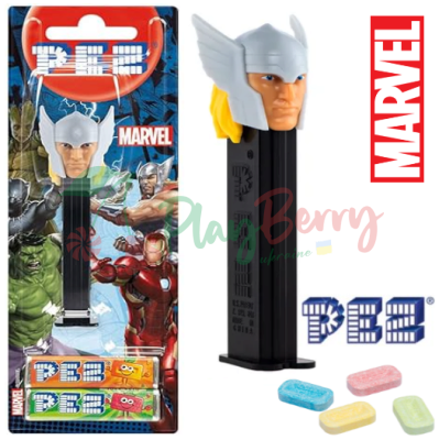 Игрушка с конфетами PEZ® Marvel Thor Тор, 17г.