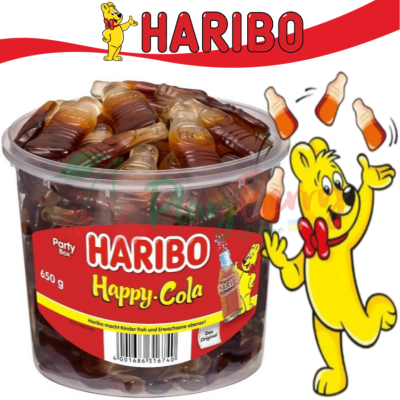 Упаковка мармеладних цукерок Haribo Happy Cola пляшечки коли, 650г.