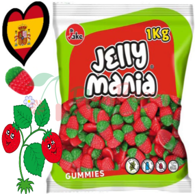 Упаковка мармеладних цукерок TM JAKE &quot;Jelly Mania&quot; Полуниця дика, 1кг.