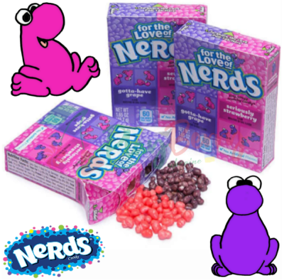 Драже Nerds Candy Grape &amp; Strawberry, 46,7г