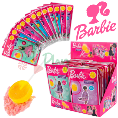 Упаковка Льодяників з стріляючим цукром Barbie Popping Candy, 36шт.