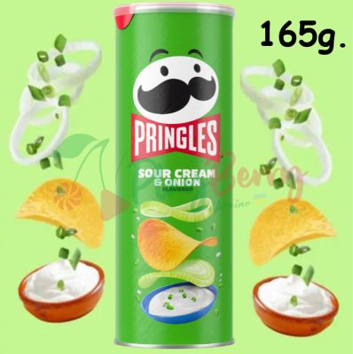 Чипсы PRINGLES Sour Cream&amp;Onion Сметана-Лук 165г, 1шт.