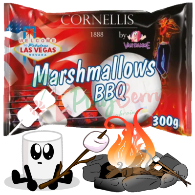 Маршмеллоу зефир Marshmallows BBQ барбекюTM Cornellis Бельгия, 300г 