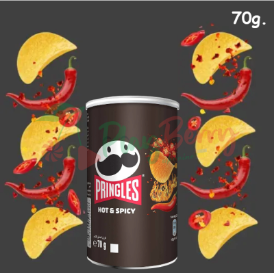 Чіпси Pringles Hot &amp; Spicy Гострі спеції 70г., 1шт.