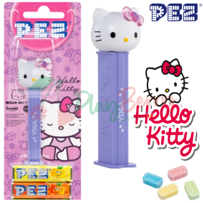 Іграшка з цукерками PEZ® Hello Kitty Yoga, 17г.