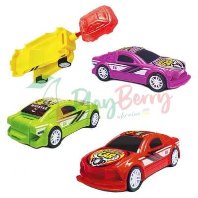 Упаковка леденцов JOHNY BEE® Whistle Car Pop 3в1, 24шт. — Photo 2