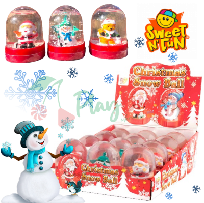 Новогодний шар с искусственным снегом Sweet&#039;n Fun с конфетами, 12шт.