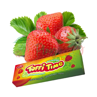 Упаковка жевательных конфет Toffi Time Клубника, 20 шт. — Photo 1