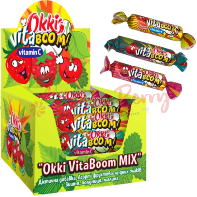 Упаковка аскорбинки &quot;Okki Vita Boom&quot; Mix, 24шт.