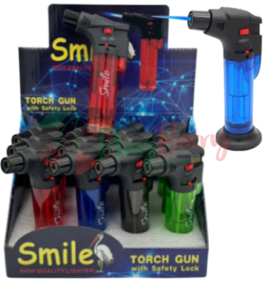 Упаковка Запальничок-пальників турбо JET Smile Torch Gun прозора, 12шт.