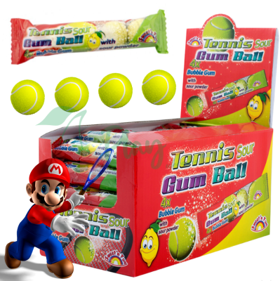 Упаковка жувальної гумки Sweet&#039;n Fun Tennis Ball, 48шт.