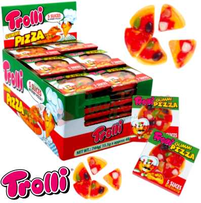 Упаковка жевательного мармелада Trolli Candy Pizza, 48шт.