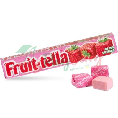 Упаковка жевательных конфет Fruit-tella Клубника 40 шт x 41 г — Photo 1