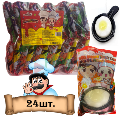 Упаковка желейних цукерок Akbulack Весела сковорода, 24шт.