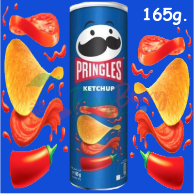 Чіпси Pringles Ketchup Кетчуп 165г., 1шт.