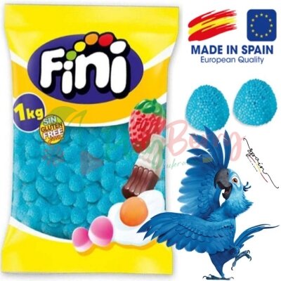 Упаковка жевательного мармелада FINI Большие голубые ягоды, 1кг.