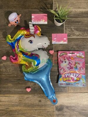 Подарочный набор JOHNY BEE® Unicorn Party Balloon, 16шт. — Photo 4