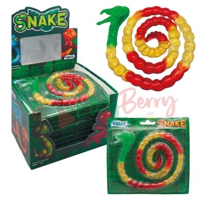 Упаковка желейних цукерок Vidal Jelly Snake Змія 66гр.*11шт. — Photo 1