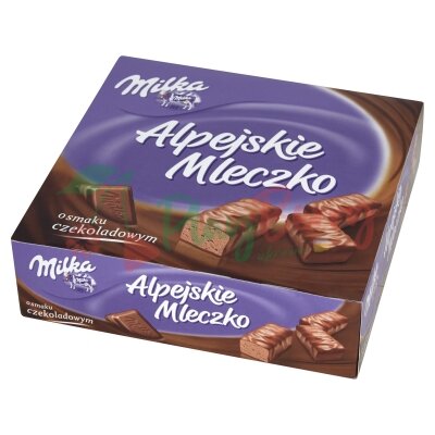 Коробка цукерок &quot;Milka Alpejskie Mleczko&quot; Альпійське молоко з шоколаду 330гр.